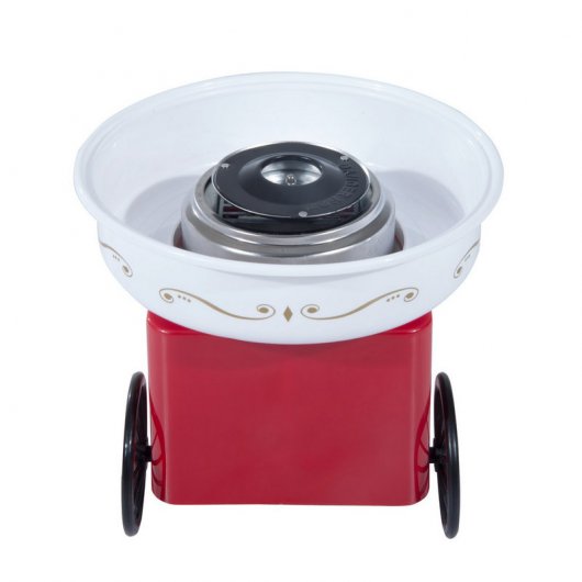 Homcom 800-018RD Máquina de Algodão Doce Vermelha
