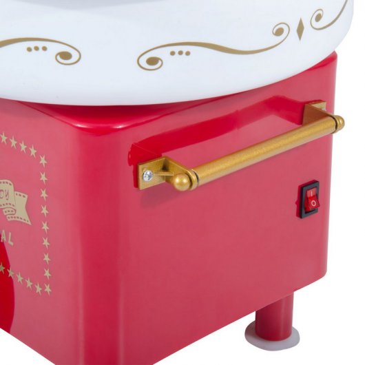 Homcom 800-018RD Máquina de Algodão Doce Vermelha