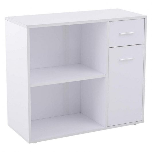 Homcom Mesa Modulable Oficina 173x40x74cm Blanca