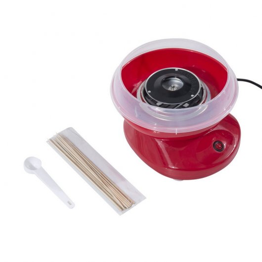 Homcom 800-016RD Máquina de Algodón de Azúcar Rojo