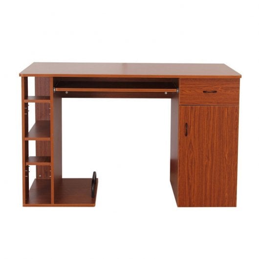 Homcom Mesa Oficina 120x60x74cm Madera