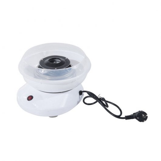 Homcom 800-016WT Máquina de Algodón de Azúcar Blanco