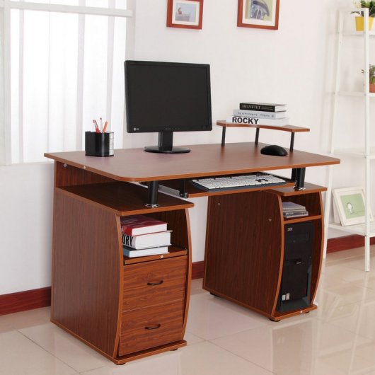 Homcom Mesa de Escritório 120x55x85cm Madeira