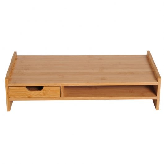 Homcom Mesa para Monitor 49x25x11cm Bambú