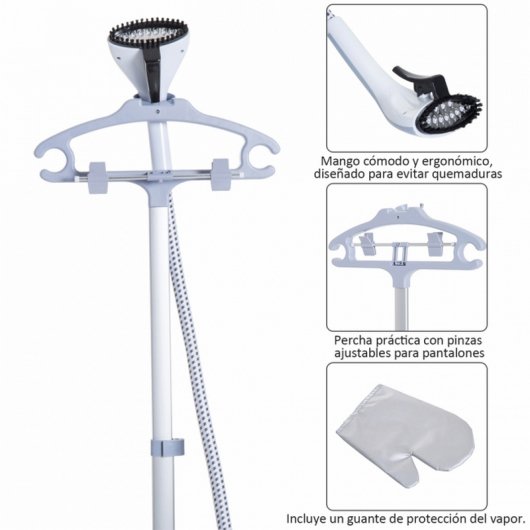 Homcom Centro de Planchado Vertical 1.8L 1800W
