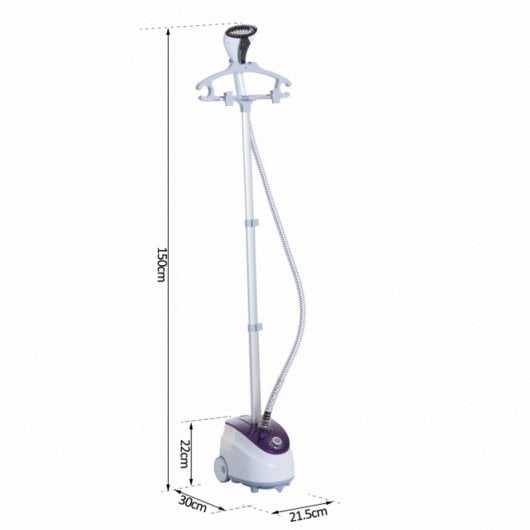 Homcom Centro de Planchado Vertical 1.8L 1800W