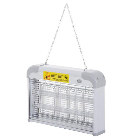 Outsunny-Lámpara-Anti-Insectos-Eléctrica-LED-UV-20W