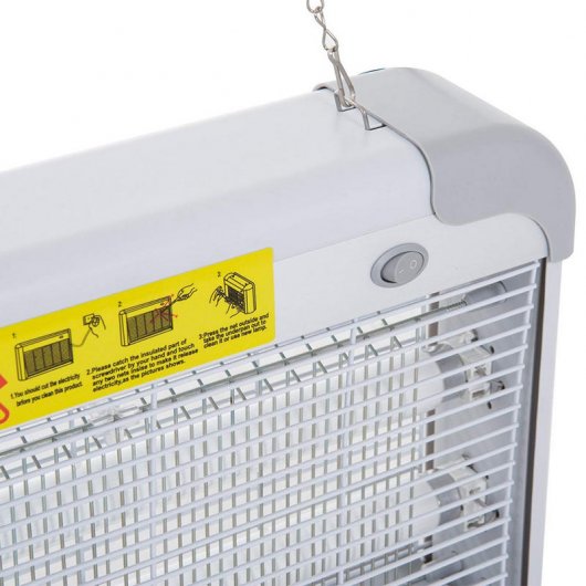 Outsunny Lámpara Anti-Insectos Eléctrica LED UV 20W