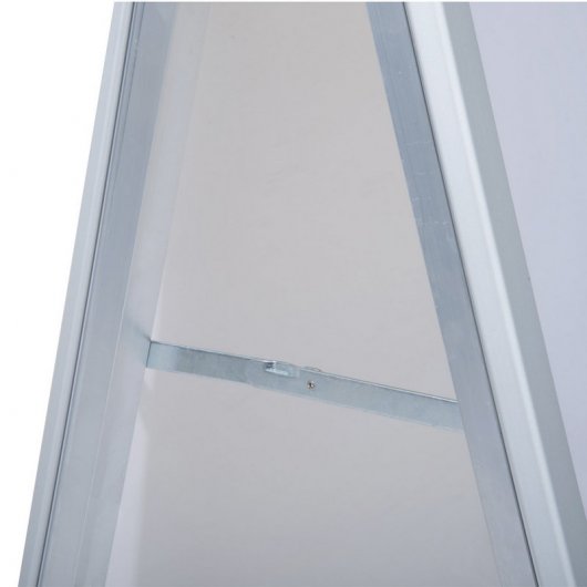Homcom 910-006 Panel Publicitario Doble Cara Aluminio y PVC Blanco