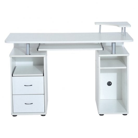Homcom Mesa de Escritório 120x55x85cm Branca