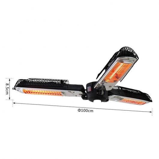 Outsunny 820-028 Aquecedor Portátil 2000W