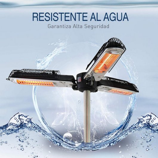 Outsunny 820-028 Aquecedor Portátil 2000W