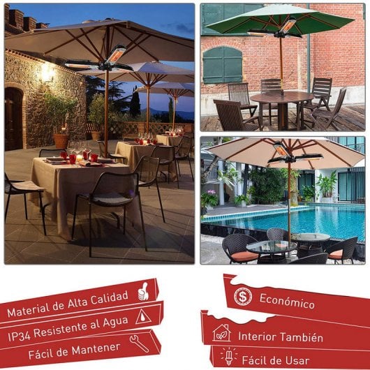 Outsunny 820-028 Aquecedor Portátil 2000W