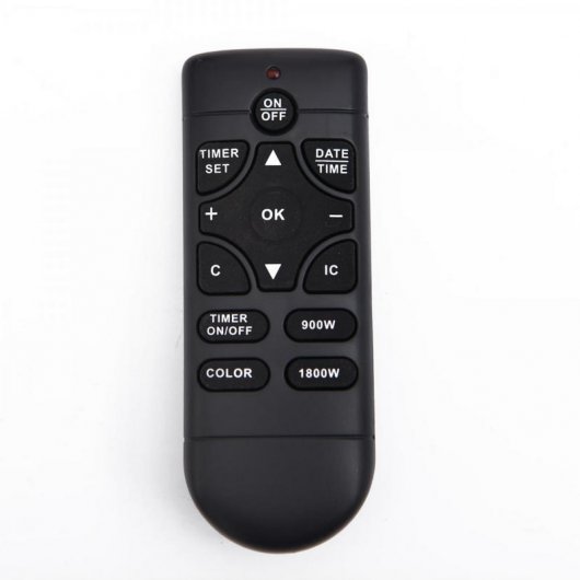 HomCom Lareira Elétrica Preta com Chama LED 1800W