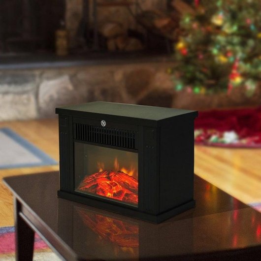 Lareira Elétrica Homcom 1200W Portátil Chão Vidro Templado