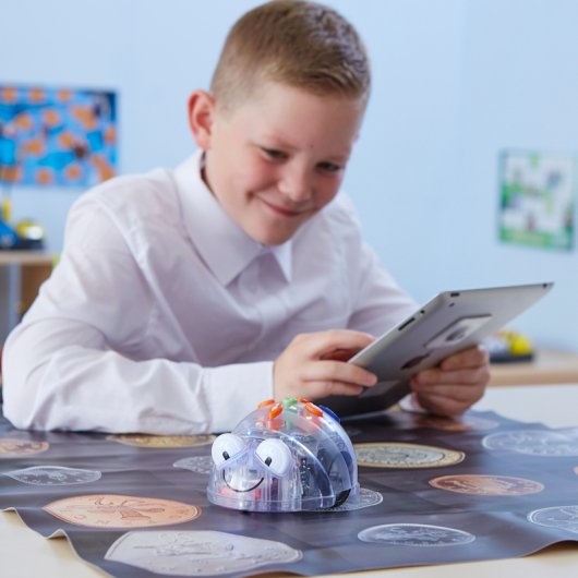 TTS Class Pack 6 Blue-Bot Robots Programables de Suelo + Base de Carga