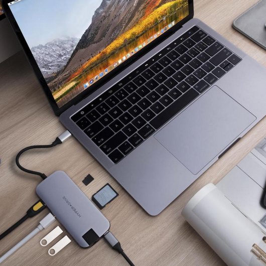 Station d'accueil HyperDrive Slim USB-C gris sidéral