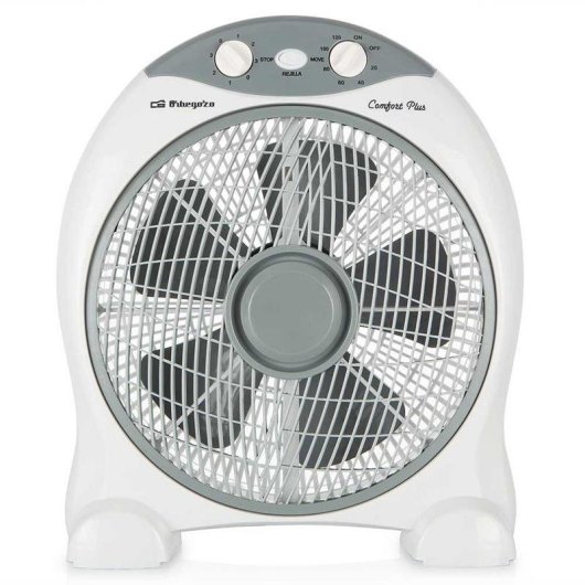 Ventilador de Suelo Orbegozo BF 1030 45W 3 Velocidades Silencioso Temporizador Asa Transporte