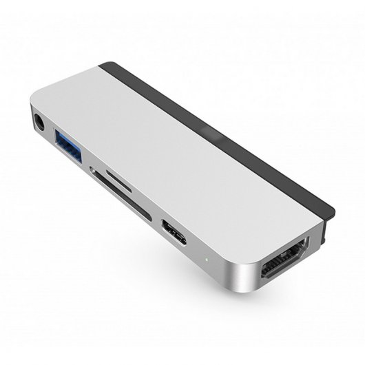 Hub multiporta HyperDrive USB-C argento per iPad Pro