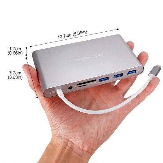HyperDrive Ultimate Hub Space Gray USB-C Multipuerto