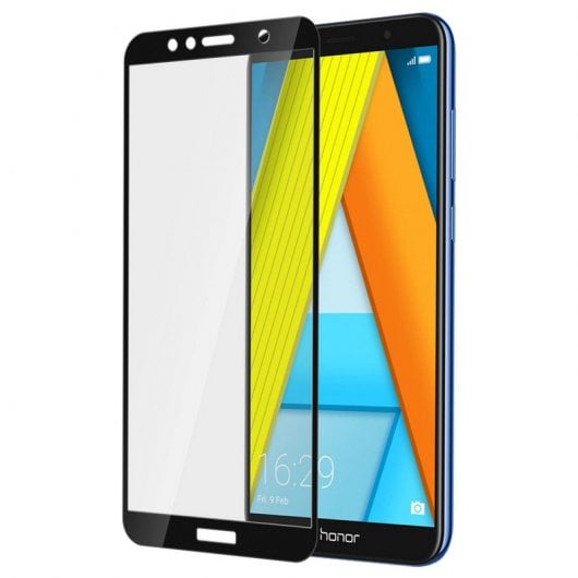 Avizar Anti-Riss-Schutzfolie aus gehärtetem Glas mit schwarzem Rand für Honor 7A/Huawei Y6 2018