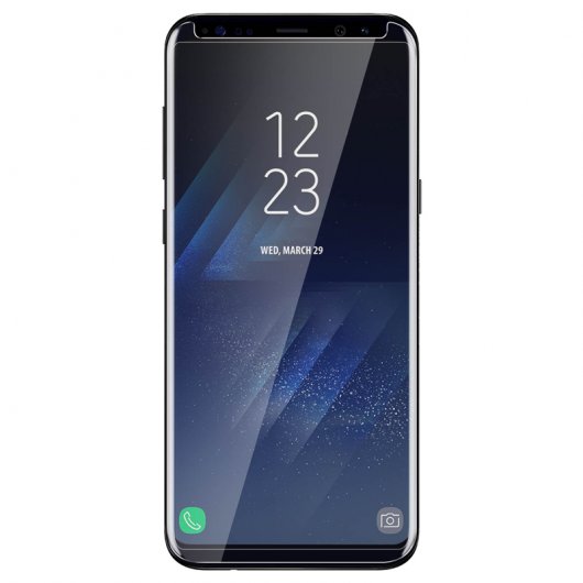 Akashi Protector Cristal Templado con Bordes Curvos para Samsung Galaxy S8 Plus