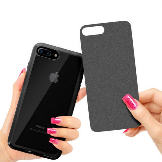 Avizar Funda Purpurina Negra para iPhone 7 Plus/ 8 Plus