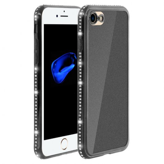 Avizar Funda Purpurina Negra para iPhone 7/8
