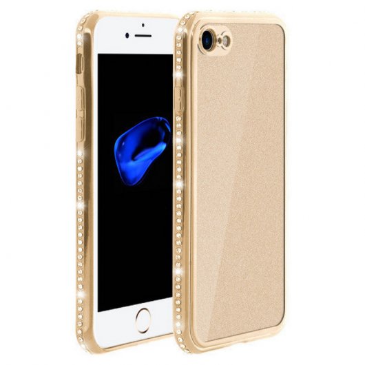 Avizar Funda Purpurina Dorada para iPhone 7/8