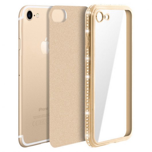 Avizar Funda Purpurina Dorada para iPhone 7/8