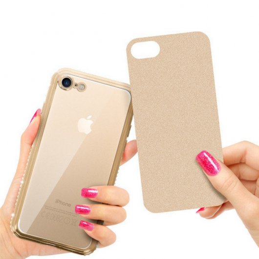 Avizar Funda Purpurina Dorada para iPhone 7/8