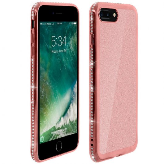 Avizar Funda Purpurina Rosa para iPhone 7 Plus/8 Plus