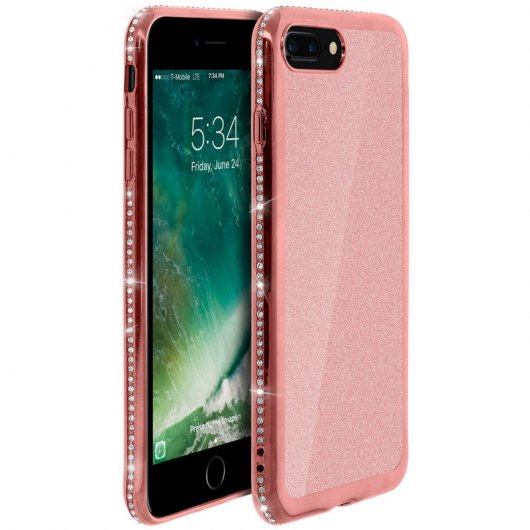 Avizar Funda Purpurina Rosa para iPhone 7 Plus/8 Plus