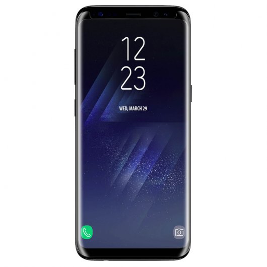 Avizar Protector Cristal Templado con Bordes Negros para Samsung Galaxy S8 Plus