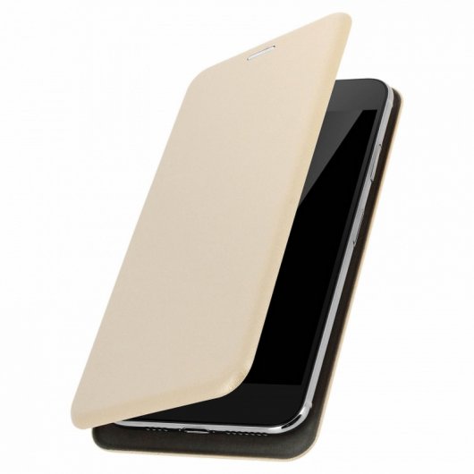 Avizar Funda Libro con Slide Dorada para Smartphones de 5.4" a 6"