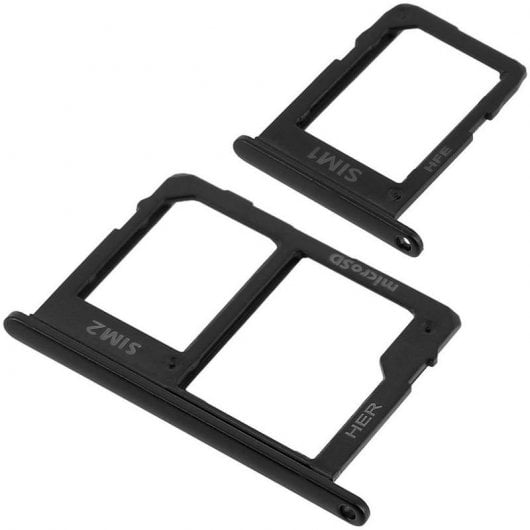Avizar Ersatz-Nano-SIM-Kartenfächer für Samsung Galaxy J6 in Schwarz