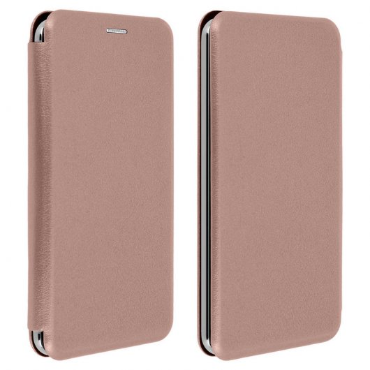 Avizar Funda Libro con Slide Champán para Smartphones de 5.4" a 6"