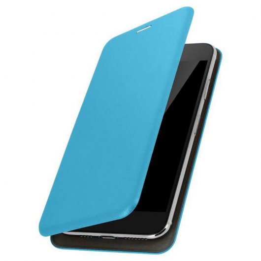 Custodia a libro Avizar con Slide Blu per Smartphone da 3,8" a 4,7"