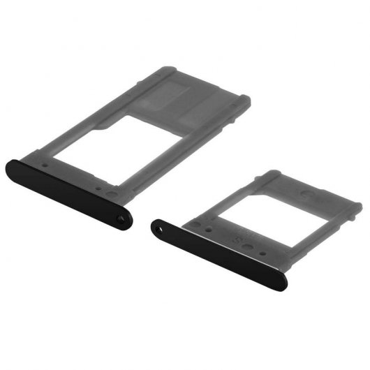 Avizar Ersatz-Nano-SIM-Kartenfächer für Samsung Galaxy A5 2017 in Schwarz