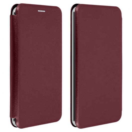 Avizar Funda Libro con Slide Burdeos para Smartphones de 3.8" a 4.7"