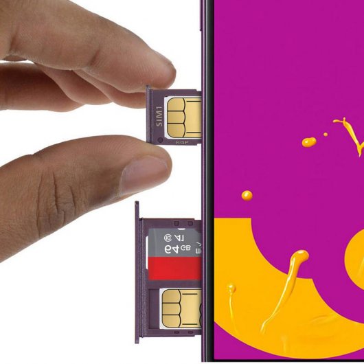 Vassoi sostitutivi per schede Nano SIM viola Avizar per Samsung Galaxy J6