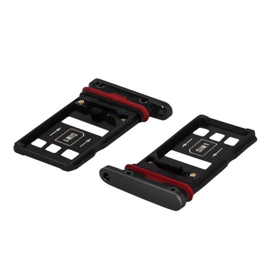 Clappio Ersatz-Nano-SIM-Kartenfächer für Huawei Mate 20 Pro in Schwarz