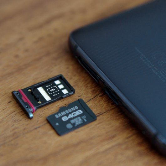 Clappio Ersatz-Nano-SIM-Kartenfächer für Huawei Mate 20 Pro in Schwarz