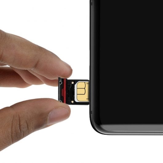 Clappio Ersatz-Nano-SIM-Kartenfächer für Huawei Mate 20 Pro in Schwarz