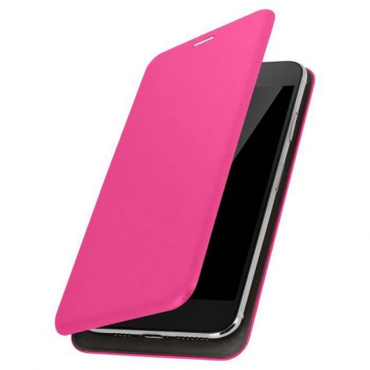 Avizar Funda Libro con Slide Fucsia para Smartphones de 3.8" a 4.7"
