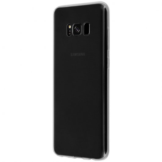 Avizar Funda de Silicona Transparente + Cristal Templado para Samsung Galaxy S8