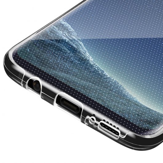 Avizar Capa Dupla Face de Silicone Transparente para Samsung Galaxy S8