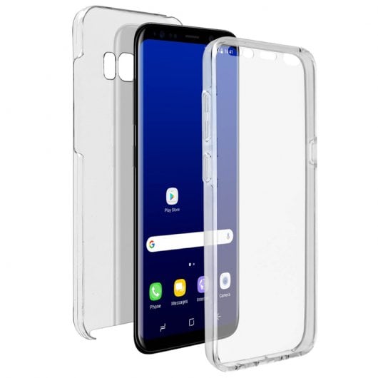 Avizar Doppelte transparente Silikonhülle für Samsung Galaxy S8 Plus