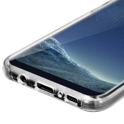 Avizar Doppelte transparente Silikonhülle für Samsung Galaxy S8 Plus