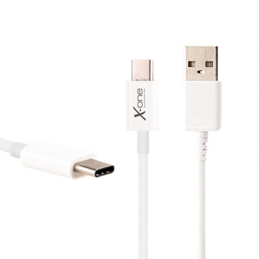 X-One Cargador de Coche 2 Puertos USB-C 2.1A Blanco